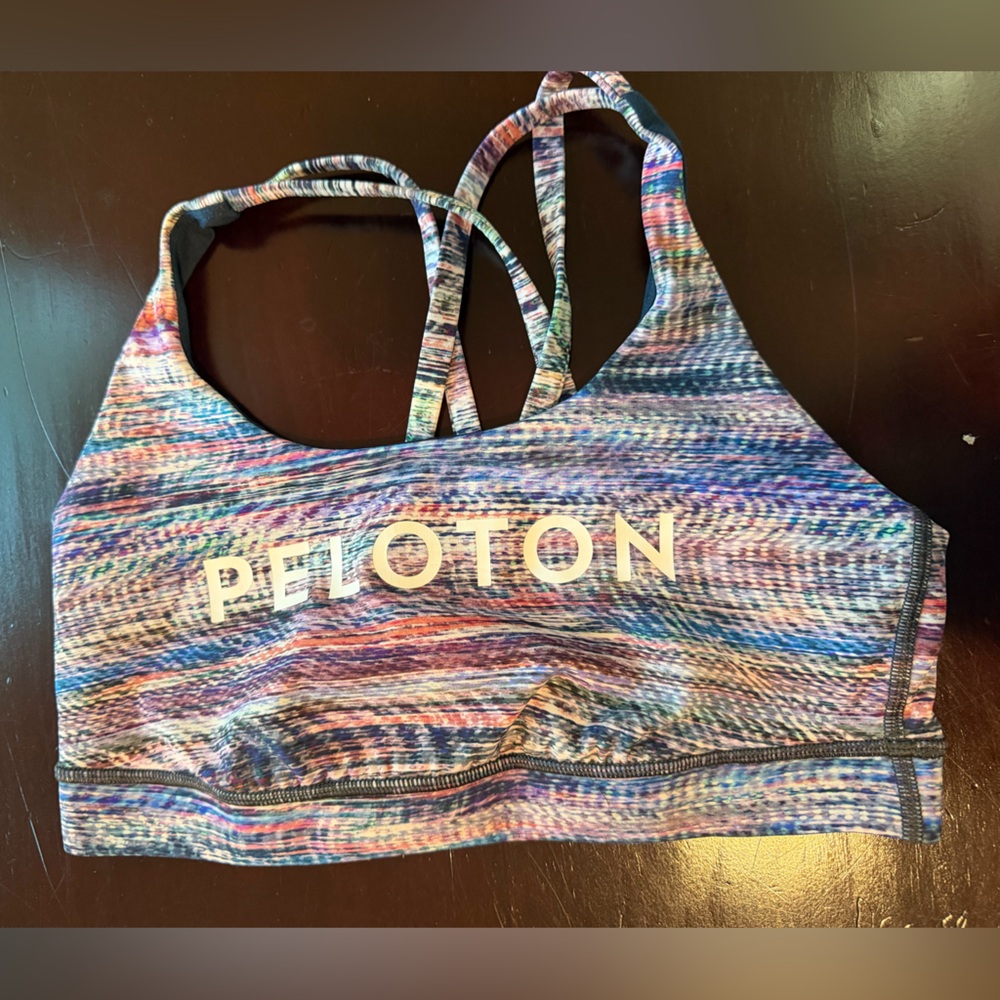 Lululemon Peloton multi-color Sports Bra